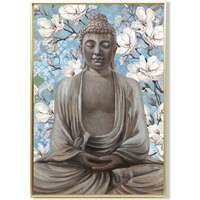 Otthon Képek / vásznak Signes Grimalt Buddha Háttér Flores Kék