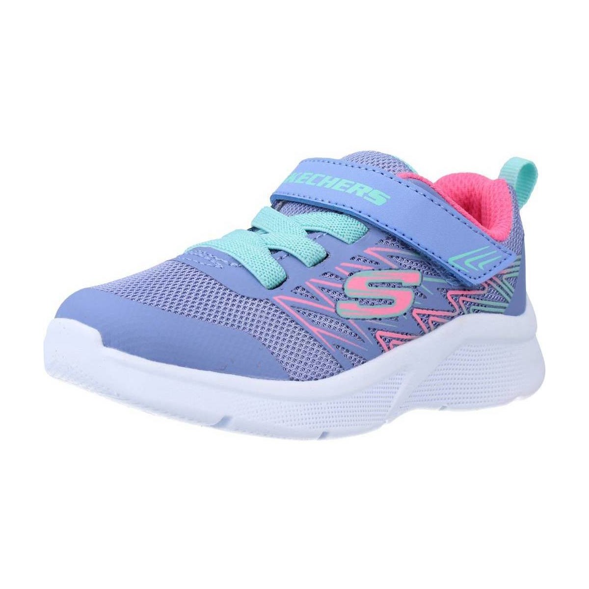 Cipők Lány Rövid szárú edzőcipők Skechers MICROSPEC - BOLD DELIGHT Kék