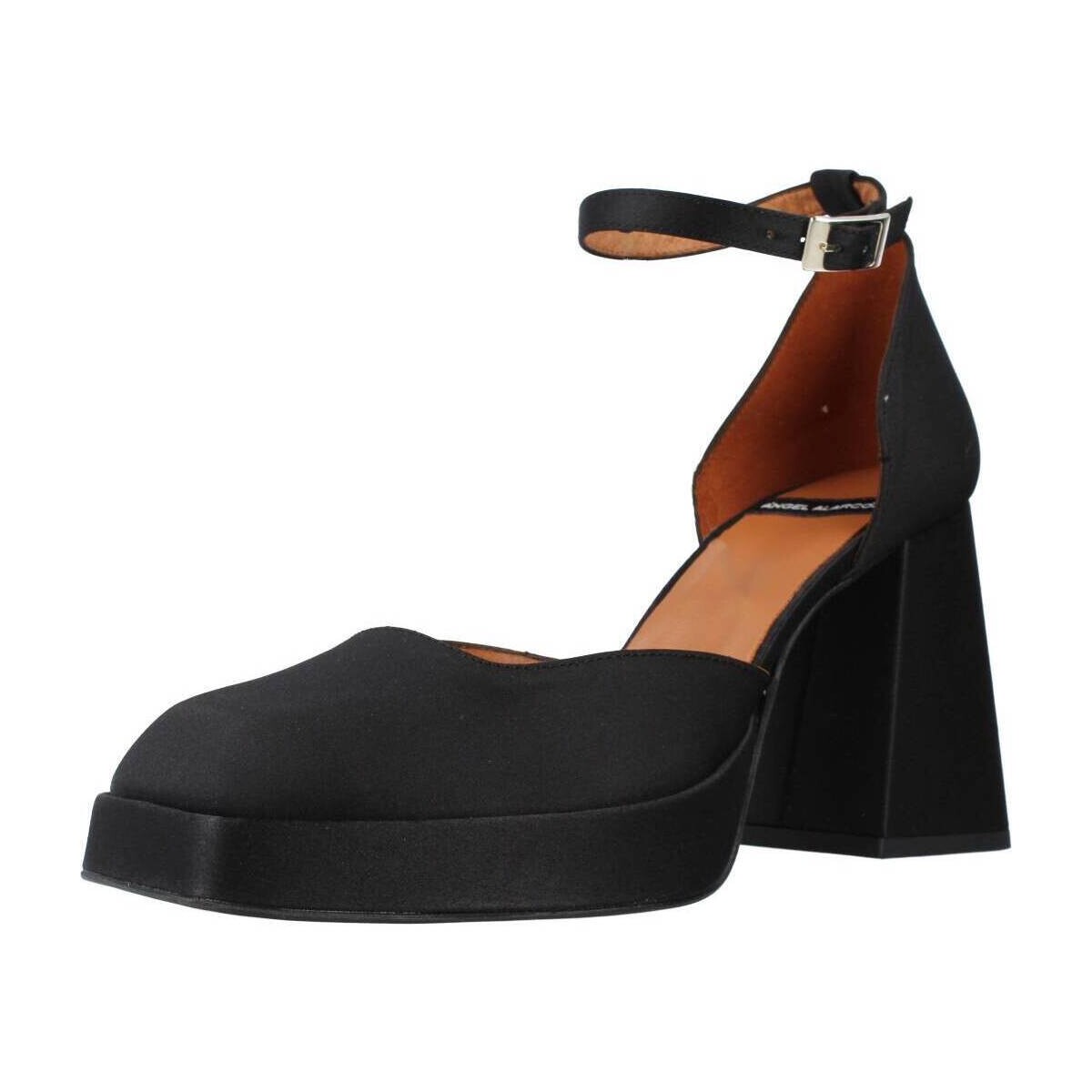 Cipők Női Oxford cipők & Bokacipők Angel Alarcon ANNA Fekete 
