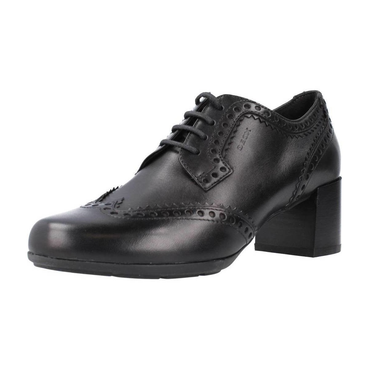 Cipők Női Oxford cipők & Bokacipők Geox D NEW ANNYA MID A Fekete 