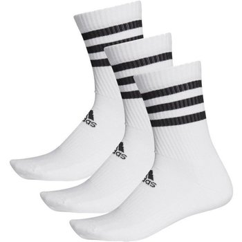Fehérnemű Férfi Sport zoknik adidas Originals 3-Stripes Cushioned Crew Socks 3 Pairs Fehér