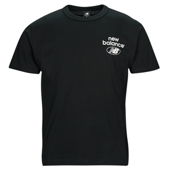 Ruhák Férfi Rövid ujjú pólók New Balance Essentials Logo T-Shirt Fekete 