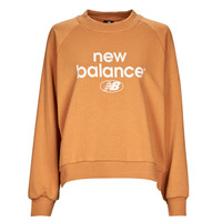 Ruhák Női Pulóverek New Balance Essentials Graphic Crew French Terry Fleece Sweatshirt Narancssárga