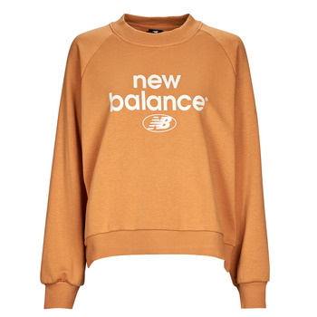 Ruhák Női Pulóverek New Balance Essentials Graphic Crew French Terry Fleece Sweatshirt Narancssárga