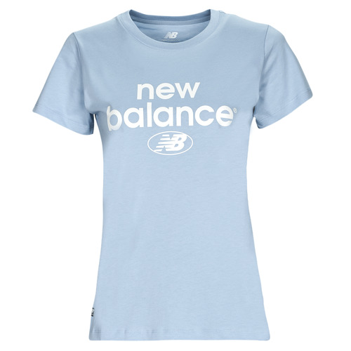 Ruhák Női Rövid ujjú pólók New Balance Essentials Graphic Athletic Fit Short Sleeve Kék