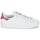Cipők Lány Rövid szárú edzőcipők adidas Originals STAN SMITH J Fehér / Rózsaszín