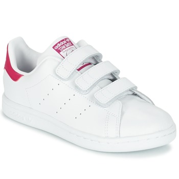 Cipők Lány Rövid szárú edzőcipők adidas Originals STAN SMITH CF C Fehér