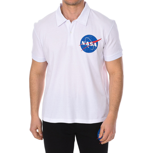 Ruhák Férfi Rövid ujjú galléros pólók Nasa NASA16PO-WHITE Fehér