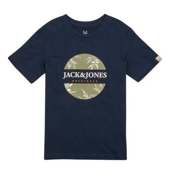 Ruhák Fiú Rövid ujjú pólók Jack & Jones JORCRAYON BRANDING TEE SS CREW NECK Tengerész