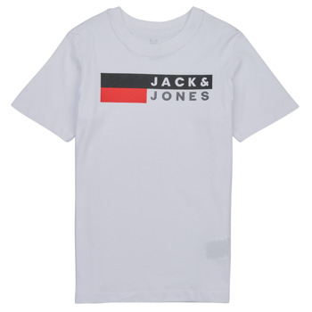 Ruhák Fiú Rövid ujjú pólók Jack & Jones JJECORP LOGO TEE Fehér