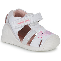 Cipők Lány Szandálok / Saruk Biomecanics 222109 Fehér / Rózsaszín