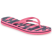 Cipők Női Lábujjközös papucsok Superdry VINTAGE VEGAN FLIP FLOP Rózsaszín / Kék