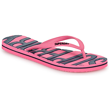 Cipők Női Lábujjközös papucsok Superdry VINTAGE VEGAN FLIP FLOP Rózsaszín / Kék