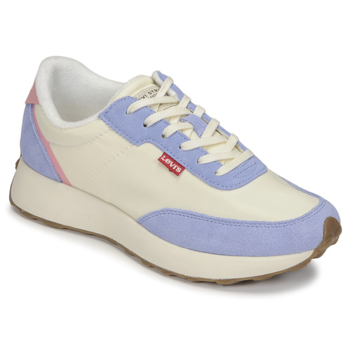 Cipők Női Rövid szárú edzőcipők Levi's GRETA S Fehér / Kék / Rózsaszín