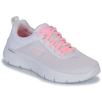 Cipők Női Rövid szárú edzőcipők Skechers GO WALK FLEX Fehér / Rózsaszín
