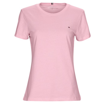 Ruhák Női Rövid ujjú pólók Tommy Hilfiger NEW CREW NECK TEE Rózsaszín