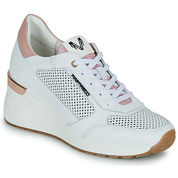 Cipők Női Rövid szárú edzőcipők Martinelli LAGASCA Fehér / Rózsaszín
