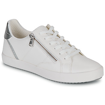 Cipők Női Rövid szárú edzőcipők Geox D BLOMIEE Fehér / Ezüst