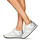 Cipők Női Rövid szárú edzőcipők Geox D SPHERICA VSERIES Fehér / Szürke / Ezüst