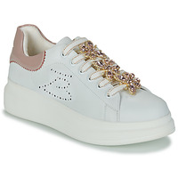 Cipők Női Rövid szárú edzőcipők Tosca Blu ALOE Fehér / Rózsaszín / Arany
