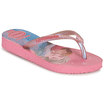 Cipők Lány Lábujjközös papucsok Havaianas KIDS SLIM PRINCESS Rózsaszín