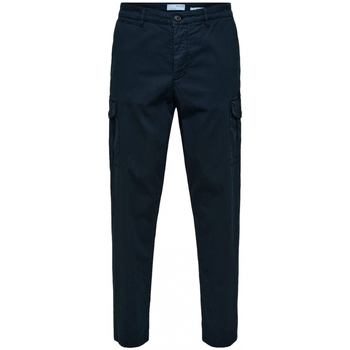 Selected Slim Tapered Wick 172 Cargo Pants - Dark Sapphire Kék