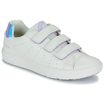 Cipők Lány Rövid szárú edzőcipők Geox J SILENEX GIRL B Fehér / Irizáló