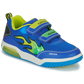 Cipők Fiú Rövid szárú edzőcipők Geox J INEK BOY Kék / Zöld