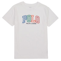 Ruhák Fiú Rövid ujjú pólók Polo Ralph Lauren SSCNM4-KNIT SHIRTS- Fehér