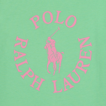 Polo Ralph Lauren SS GRAPHIC T-KNIT SHIRTS-T-SHIRT Zöld / Rózsaszín
