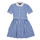 Ruhák Lány Rövid ruhák Polo Ralph Lauren MAGALIE DRS-DRESSES-DAY DRESS Kék / Fehér