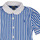 Ruhák Lány Rövid ruhák Polo Ralph Lauren MAGALIE DRS-DRESSES-DAY DRESS Kék / Fehér