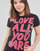 Ruhák Női Rövid ujjú pólók Desigual TS_LOVE ALL YOU ARE Fekete  / Sokszínű