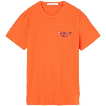 Ruhák Férfi Rövid ujjú pólók Calvin Klein Jeans J30J321772 Narancssárga