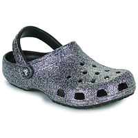 Cipők Női Klumpák Crocs Classic Glitter Clog Fekete  / Fényes
