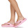 Cipők Női Lábujjközös papucsok Crocs Classic Platform Flip W Rózsaszín
