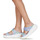 Cipők Női Papucsok Crocs CLASSIC CRUSH BUTTERFLY SANDAL Kék / Fehér