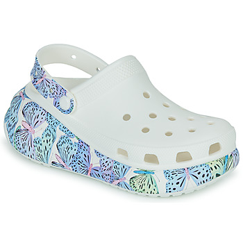 Cipők Női Klumpák Crocs Classic Crush Butterfly Clog Fehér / Kék