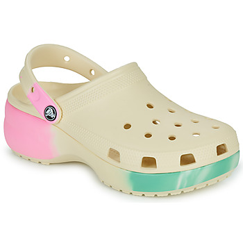 Cipők Női Klumpák Crocs Classic Platform Ombre Clog W Bézs / Sokszínű