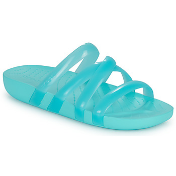 Cipők Női Papucsok Crocs CrocsSplashGlossyStrappy Kék