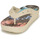 Cipők Női Lábujjközös papucsok Crocs ClassicPlatformRetroResortFlip Sokszínű
