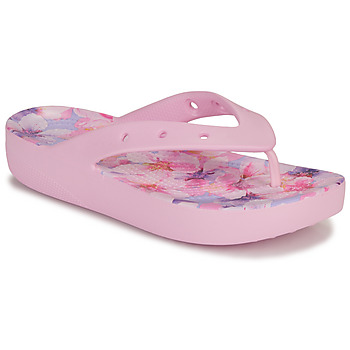 Cipők Női Lábujjközös papucsok Crocs ClPlatformCherryBlossomFlip Rózsaszín / Lila