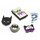 Kiegészítők Cipő kiegészítők Crocs JIBBITZ Batman 5Pck Sokszínű