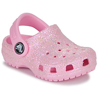 Cipők Lány Klumpák Crocs Classic Glitter Clog T Rózsaszín