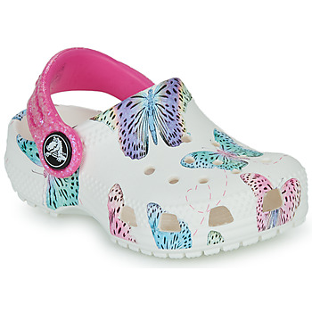 Cipők Lány Klumpák Crocs Classic Butterfly Clog T Fehér / Lila