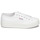 Cipők Női Rövid szárú edzőcipők Superga 2740 COTON PLATFORM Fehér