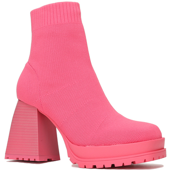 Cipők Női Bokacsizmák La Modeuse 14378_P36693 Rózsaszín