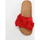 Cipők Női Lábujjközös papucsok La Modeuse 15827_P45451 Piros