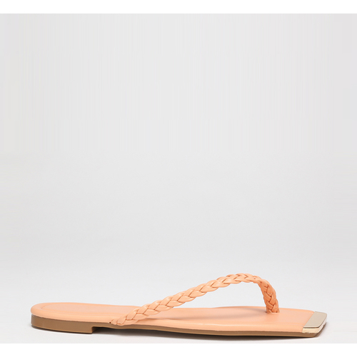 Cipők Női Lábujjközös papucsok La Modeuse 15988_P46383 Narancssárga