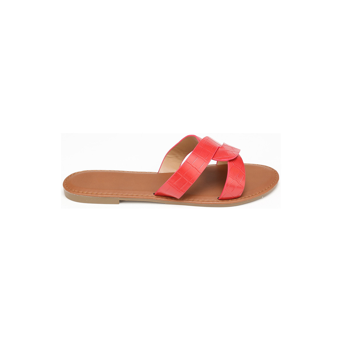 Cipők Női Lábujjközös papucsok La Modeuse 16155_P47368 Piros